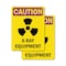 Signmission Radiation & Laser Sign, 10 in H x 7 in W, Vinyl Decal, Rectangle OS-2PACK-CR-D-710-V-10281 - alternate 1